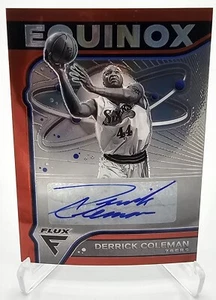 Derrick Coleman Philadelphia 76ers 22 23 Panini Flux Basketball 23 of 35 signed - Foto 1 di 2
