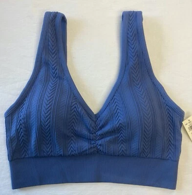 Bralette acolchado tejido con cable sin costuras Aerie Foto 1 de 4