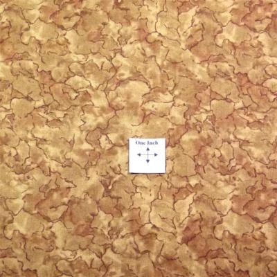 Paisaje natural tono sobre tono marrón caramelo, acolchado de paisaje, algodón fabric BTHY Foto 1 de 3