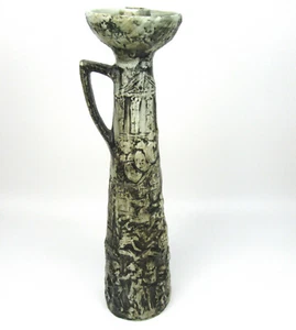 XL Keramik Vase / Kerzenständer Krieg Schlacht Dekor Pottery Vase War Scene BIG - Picture 1 of 5
