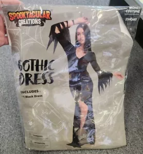 Spooktacular Creations Women Vintage Gothic Long Dress, Black Witch Costume, M - Picture 1 of 5