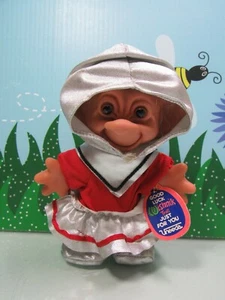 1991 - Muñeca Troll Space Nik Girl Wishnik Uneeda de 5,5" - NUEVA CON ETIQUETA COLGANTE - Imagen 1 de 8