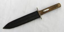 J Russell & Co Green River Works hunting Bowie knife, stag handle, orig sheath