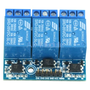Modulo relè DC 3.3V 5V 3 canali con optoaccoppiatore isolamento segnale compatibile - Foto 1 di 4