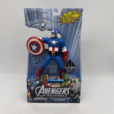 Hasbro Marvel Avengers Mighty Battlers Captain America 6 inch Action Figure BNIB - Image 1 of 4