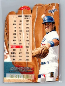 Leaf #8 Mike Piazza 1997 estadísticos destacados #/1000 - Imagen 1 de 2