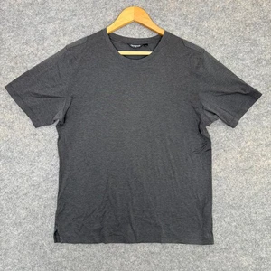 Camisa David August Algodón Mercerizado Para Hombre Grande Crew Gris Hecha en Italia Camiseta - Imagen 1 de 12