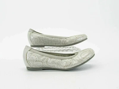 Zapato Mujer Munro Brandi Talla 7.5M Blanco Perla Ballet Plano Usado qp Foto 1 de 4