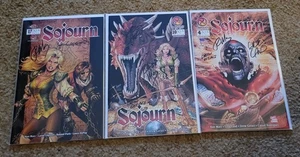 Sojourn Lot Of 3 Triple Signed #4,10,17 High Grade Bag and Boards - Picture 1 of 1