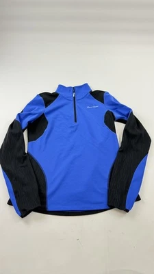 Camisa Pullover Pearl Izumi Para Mujer Mediana Azul Negra Media Cremallera Top de Ciclismo Foto 1 de 4
