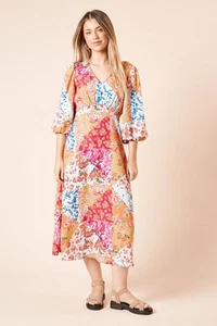 Dorothy Perkins Floral Midi Dress Womens Casual Dresses - Picture 1 of 5