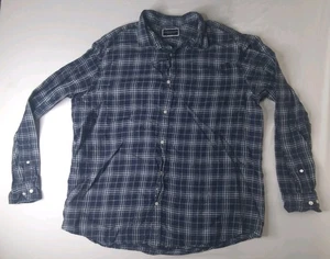 Charles Tyrwhitt XXL Classic Fit blau kariert 100% Leinen Langarm Hemd - Bild 1 von 4
