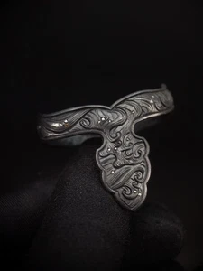 Japanischer Typ Wellen Seme-gane für Tachi und Hand-tachi Edo Periode Antik J013 - Bild 1 von 10