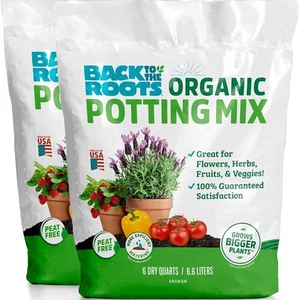 100% Organic Potting Mix 12qt | Premium Soil Blend for Indoor & Outdoor Plants - Picture 1 of 6