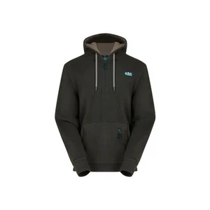 Ridgeline Mens Ballistic Long Sleeve Fleece Hoodie - Quarter Zip - Deep Forest - Picture 1 of 3