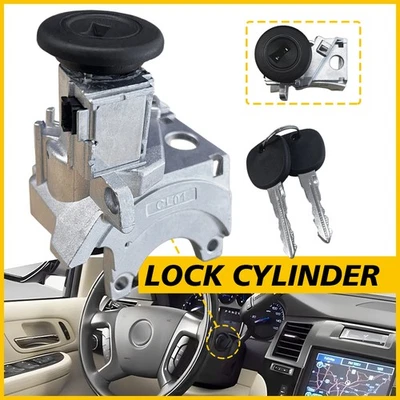 For 2000-07 Chevy Silverado GMC Sierra Ignition Lock Cylinder Switch Housing & - Image 1 of 4