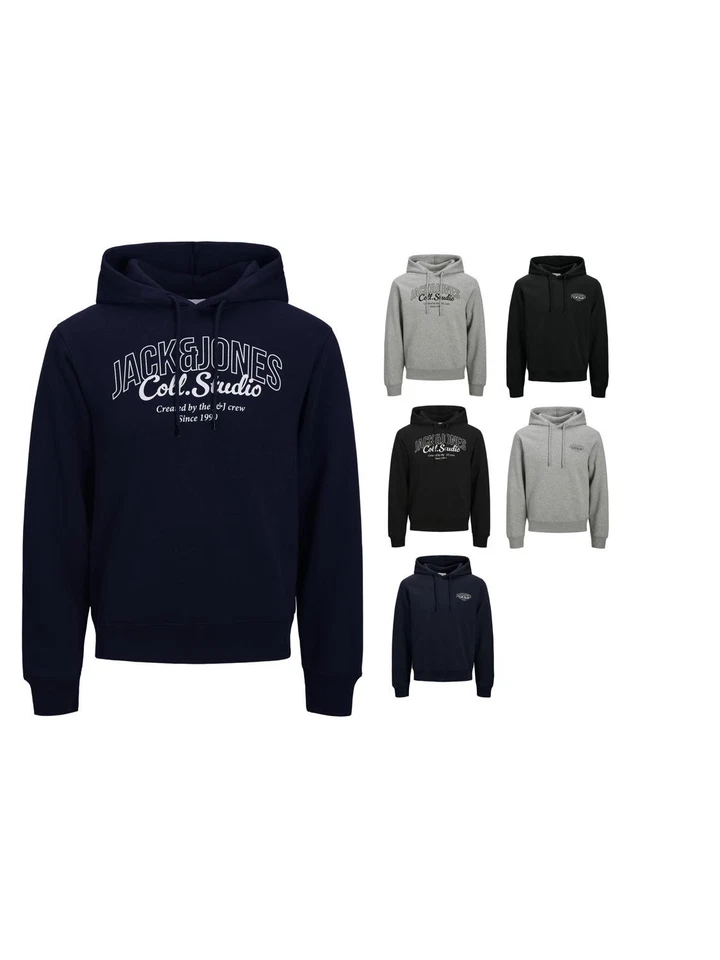 JACK & JONES Herren Hoodie Kapuzenpullover JjMakoto Sweat Hood - Bild 1 von 1