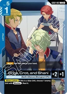 Orga, Crot und Shani - GD02-087 - NM - Gundam TCG Card Game - Bild 1 von 1
