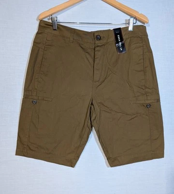 Guess Los Angeles Short 34. At The Knee. Green Khaki Vintage  - Image 1 of 4