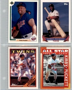 TOPPS 1988 UPPER DECK (4) CARD SET KIRBY PUCKETT BX2=973 - Picture 1 of 2