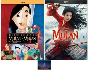 MULAN The Original Classic MULAN 2 & MULAN Live Action 3 DVD Set New - Picture 1 of 4