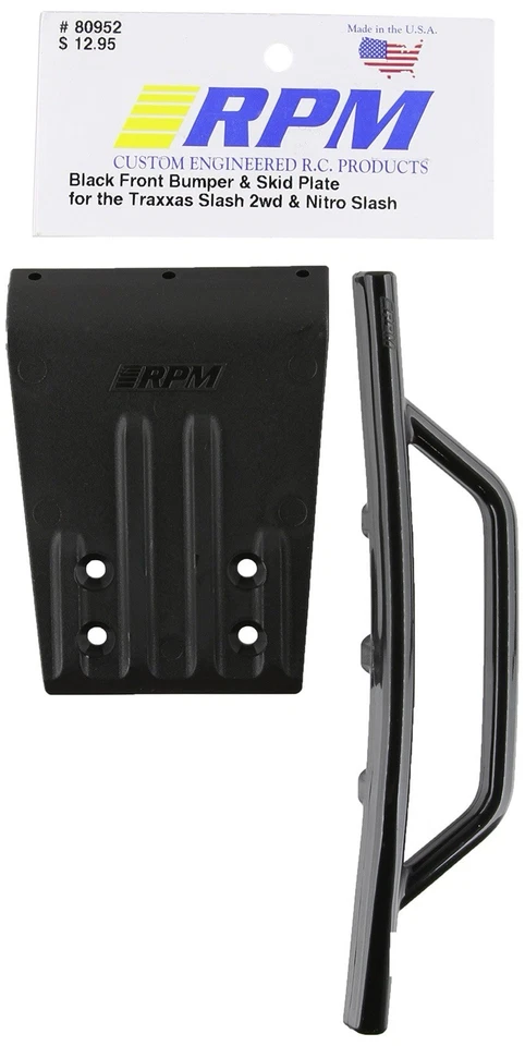 RPM 80952 Traxxas Slash Front Bumper & Skid Plate (Black) HH - Image 1 of 1