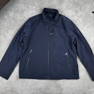 Tech by Tumi Windbreaker Rain Jacket Men's Full Zip with Zip Out Hood Size Large - Picture 1 of 13