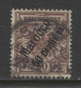 Germany 1899 offices MOROCCO 60 Centimes issue used SAFFI , $ 60.00 - Picture 1 of 1
