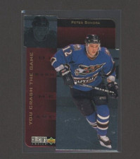 1996-97 Collector's Choice Crash the Game Gold Prize #CR4 Peter Bondra    *21617