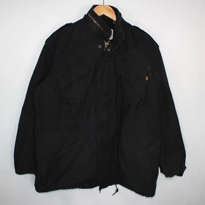 Chaqueta de Campo Alpha Industries M65 Para Hombre Grande Regular Negra Militar Ejército Cremallera - Imagen 1 de 16