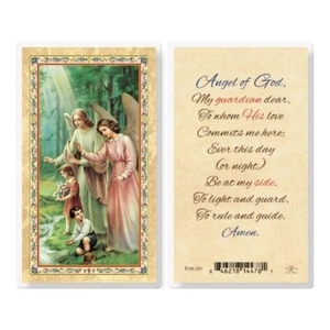 Guardian Angel - Angel of God Laminated Holy Card - 106-350 - Picture 1 of 1