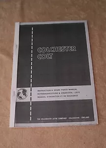 Manuale istruzioni e ricambi tornio Colchester Colt - Foto 1 di 1