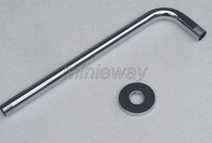 32cm Chrome Shower Head Extension Pipe 12.6" Long wall cover Shower Arm msh103 - Picture 1 of 5