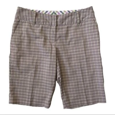 Pantalones cortos de golf Adidas talla 8 bermudas a cuadros  Foto 1 de 4