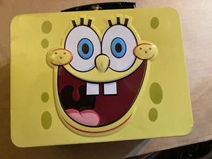 SpongeBob SquarePants Tin Tote Lunchbox, NEW - Picture 1 of 2