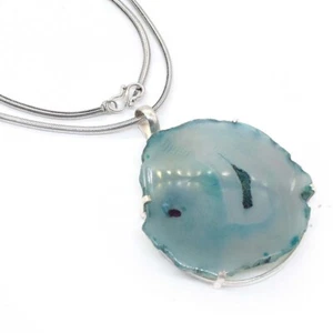 Green Botswana Agate Gemstone Handmade Jewelry Pendant 1.5'' to 2.5'' B237 - Picture 1 of 6