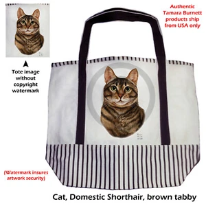 Canvas Tote - Brown Tabby - Picture 1 of 1
