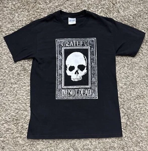 Vintage 1993 Grateful I'm Not Dead Shirt Adult Small Black USA 90s Grunge Band - Picture 1 of 9