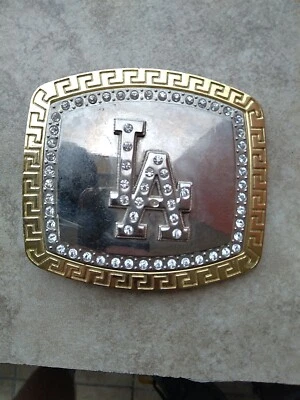 LA Silver & Gold Colored Belt Buckle - Image 1 of 2