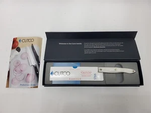 Cutco 1766W 7" Santoku Knife Pearl White Handle Engraved New - Picture 1 of 6