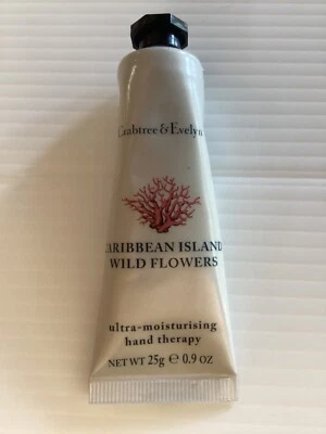 Crabtree & Evelyn CARIBBEAN ISLAND WILD FLOWERS Hand Therapy 0.9.oz CREAM Sealed - Image 1 of 2