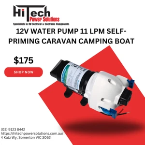 12V Water Pump 11 Lpm Self-Priming Caravan Camping Boat - Picture 1 of 4