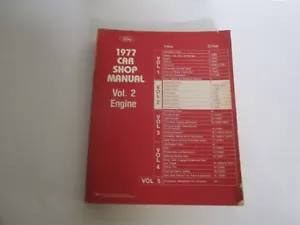 1977 Ford Car Shop Manual Vol. 2 ENGINE - Picture 1 of 3