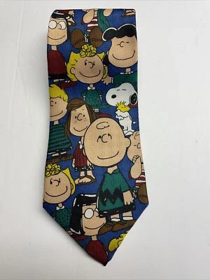Corbata Peanuts Charlie marrón y cuello pandilla Snoopy hecha en EE. UU. De colección Foto 1 de 4