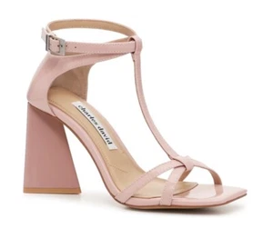 Charles David Tucker Ankle Strap Sandal Women’s Size 5.5M Beige Patent Leather - Picture 1 of 12