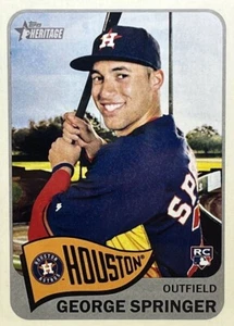 2014 Topps Heritage High #H557 GEORGE SPRINGER - Rookie Card - Picture 1 of 1