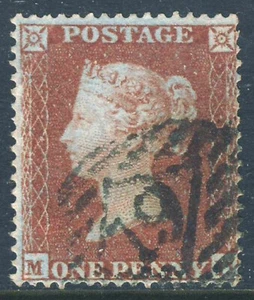 GB QV 1854 1d. Red Plate 181 MD Blued Paper P.16 Wmk SC SG Specialized C1[1] VFU - Bild 1 von 2