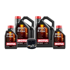 12L Motul 8100 X-MAX 0W40 WIX XP Filter Motor Oil Change Kit API SN - Picture 1 of 1