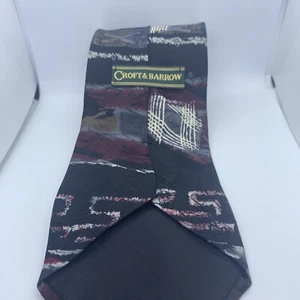Corbata geométrica multicolor Croft & Barrow 100 % seda hecha en EE. UU. - Imagen 1 de 6