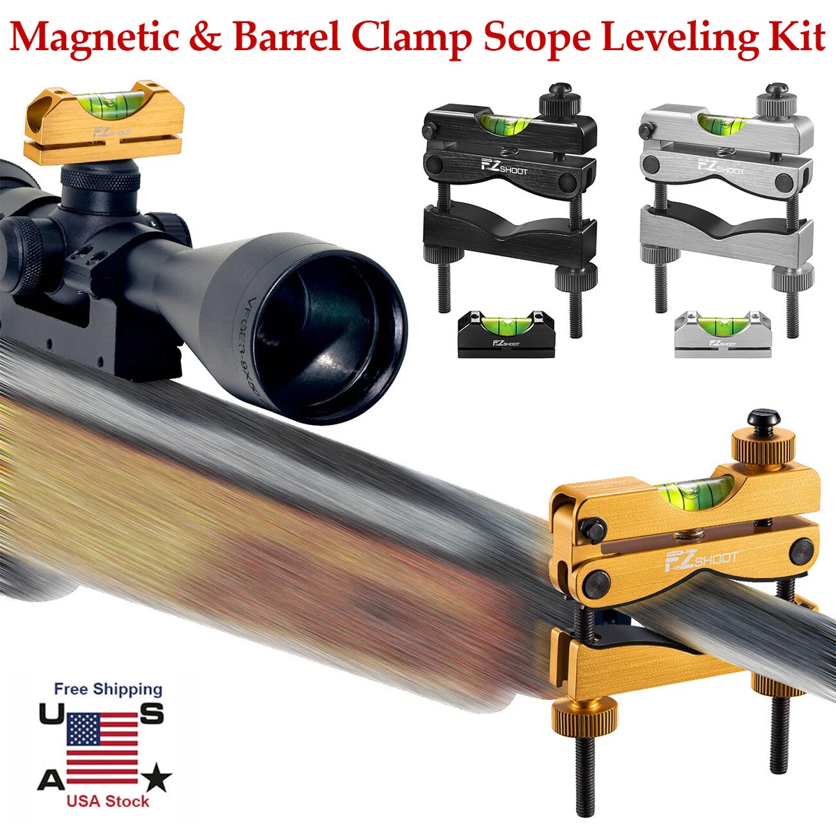 Rifle Level Ing Kit With Magnetic Base - Precision Bubble Level System ...
